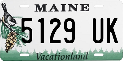 ME license plate 5129UK
