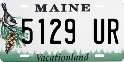 ME license plate 5129UR