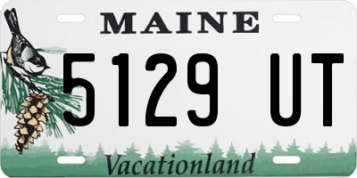 ME license plate 5129UT