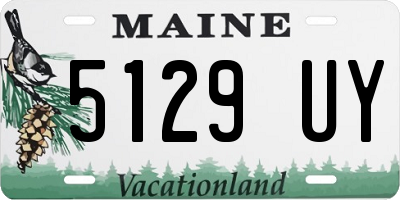 ME license plate 5129UY