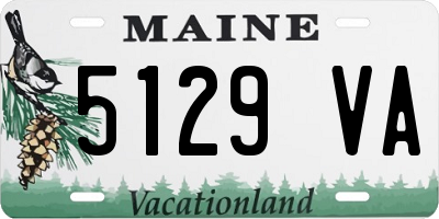 ME license plate 5129VA