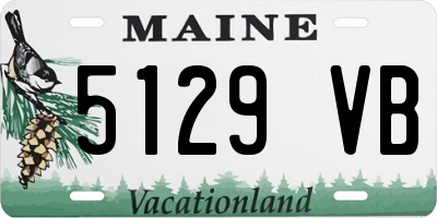 ME license plate 5129VB