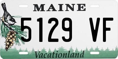 ME license plate 5129VF