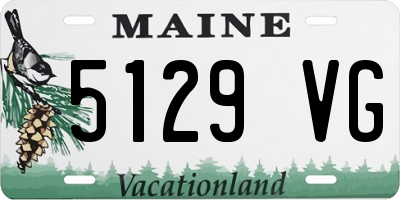 ME license plate 5129VG