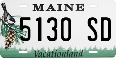 ME license plate 5130SD