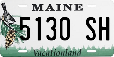 ME license plate 5130SH