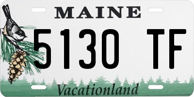 ME license plate 5130TF