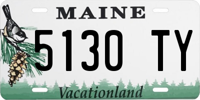ME license plate 5130TY