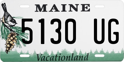 ME license plate 5130UG