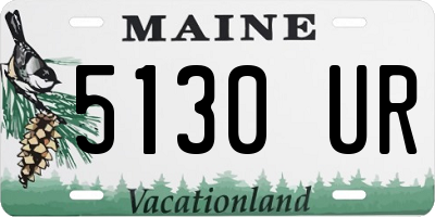 ME license plate 5130UR