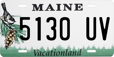 ME license plate 5130UV