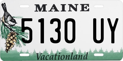 ME license plate 5130UY