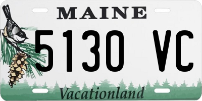 ME license plate 5130VC