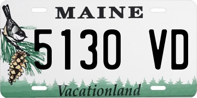 ME license plate 5130VD