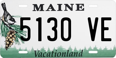 ME license plate 5130VE