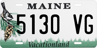 ME license plate 5130VG