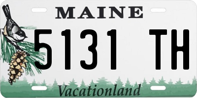 ME license plate 5131TH