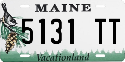 ME license plate 5131TT
