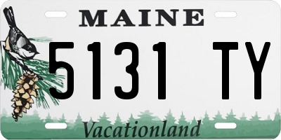 ME license plate 5131TY