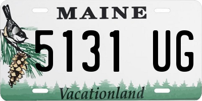 ME license plate 5131UG