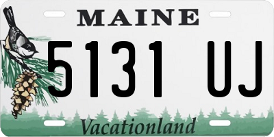 ME license plate 5131UJ