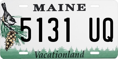 ME license plate 5131UQ