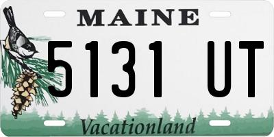ME license plate 5131UT