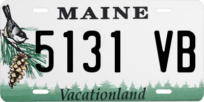 ME license plate 5131VB