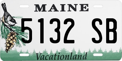 ME license plate 5132SB