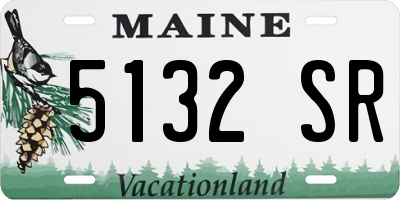 ME license plate 5132SR