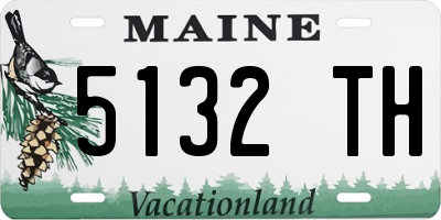 ME license plate 5132TH