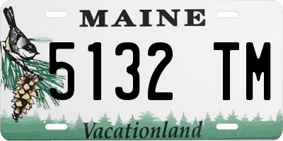 ME license plate 5132TM