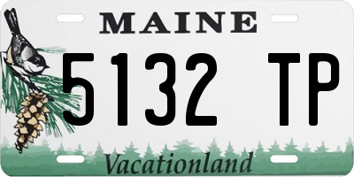 ME license plate 5132TP