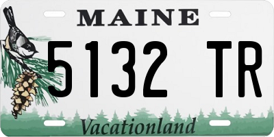ME license plate 5132TR