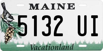 ME license plate 5132UI