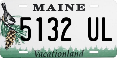 ME license plate 5132UL
