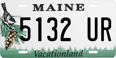 ME license plate 5132UR