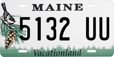 ME license plate 5132UU