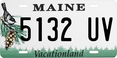 ME license plate 5132UV