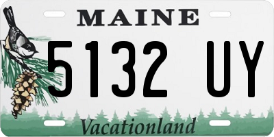 ME license plate 5132UY