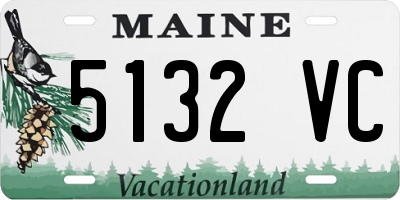 ME license plate 5132VC