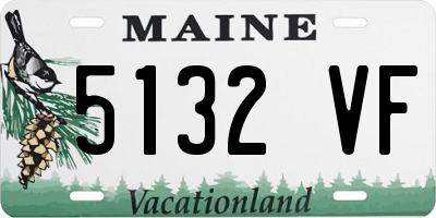 ME license plate 5132VF