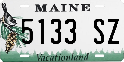 ME license plate 5133SZ