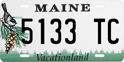 ME license plate 5133TC