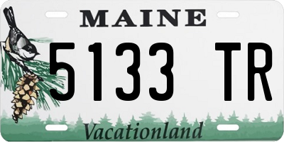 ME license plate 5133TR