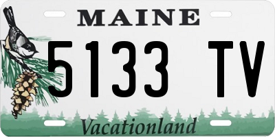 ME license plate 5133TV