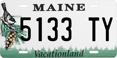 ME license plate 5133TY