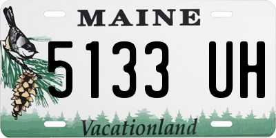 ME license plate 5133UH