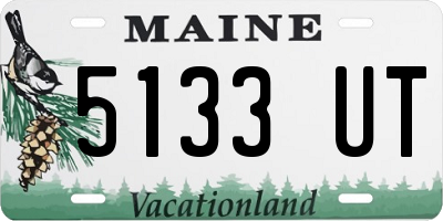 ME license plate 5133UT