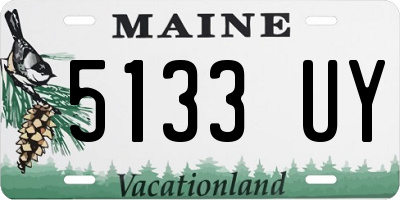 ME license plate 5133UY